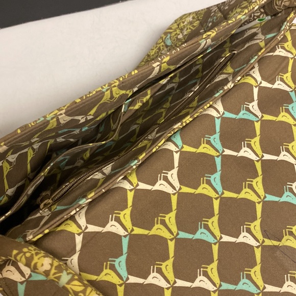 VERA BRADLEY Clutch Satchel Quilted Flap Closure Purse - Picture 14 of 17